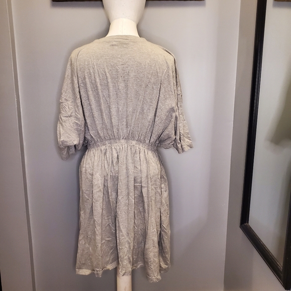 Missguided Tall Gray cinched waist shirt dress - Picture 4 of 8